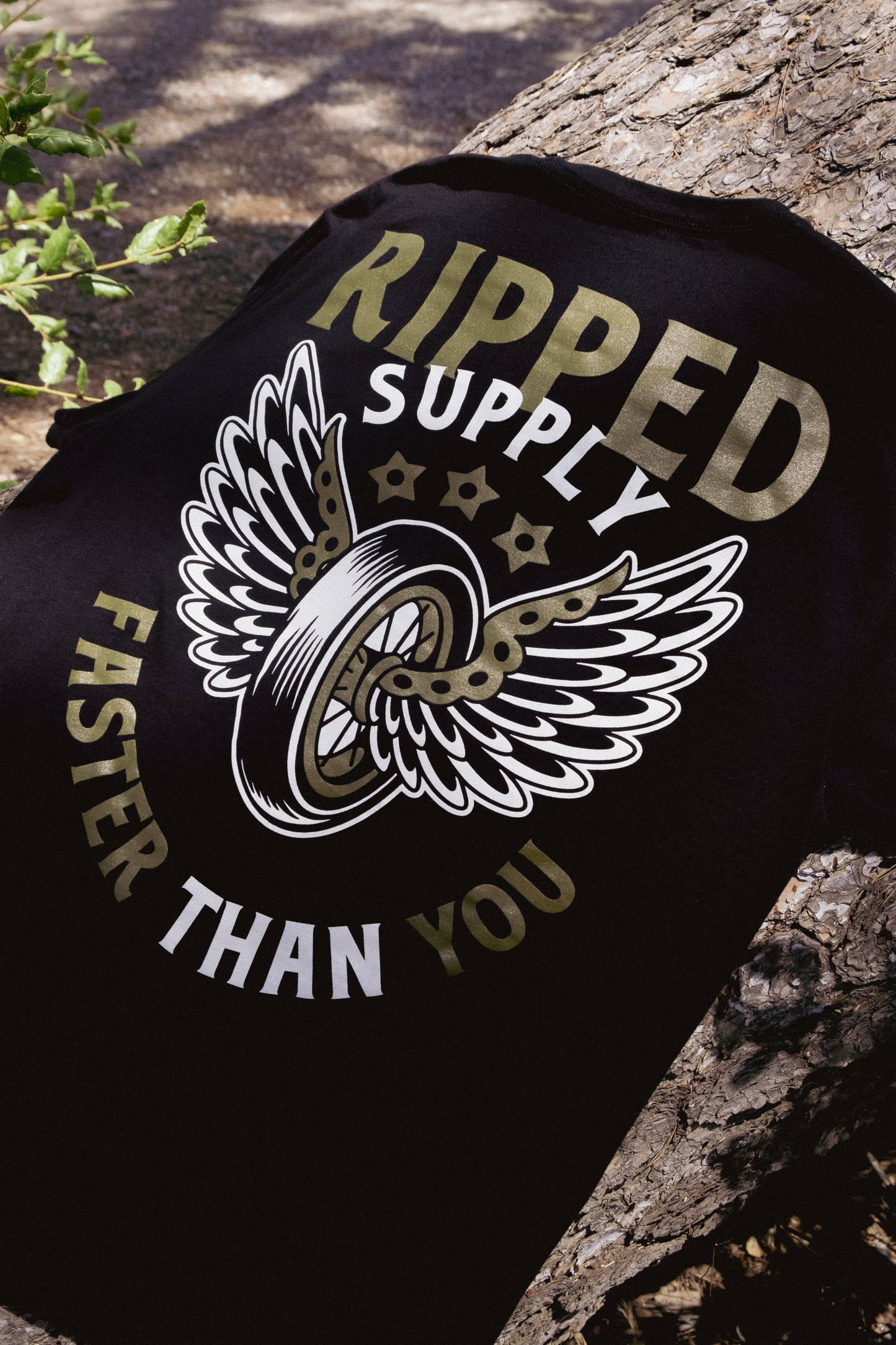 Faster Than You Tee – Winged Wheel Edition